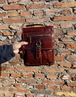 Leather Messenger Bag for Men