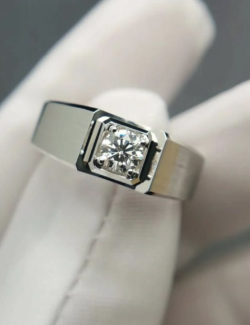 Lab-Grown Diamond Men's Ring